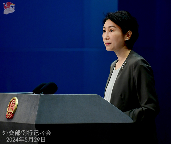 2024年5月29日外交部发言人毛宁主持例行记者会