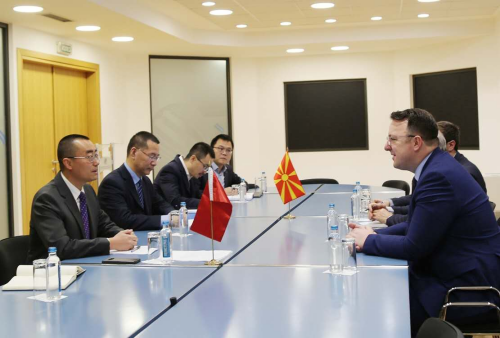 Chargé d’Affaires a.i. of the Chinese Embassy in North Macedonia Xu Lei ...