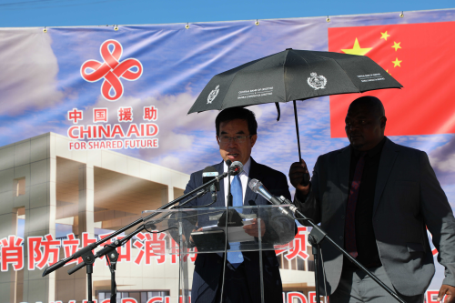 Chinese Ambassador to Lesotho Yang Xiaokun Attends the Ground-breaking ...