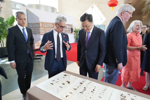 驻美国大使谢锋在子弹库帛书返还接收仪式上的致辞——迎国宝回归故里，谱友好合作新篇_中华人民共和国外交部