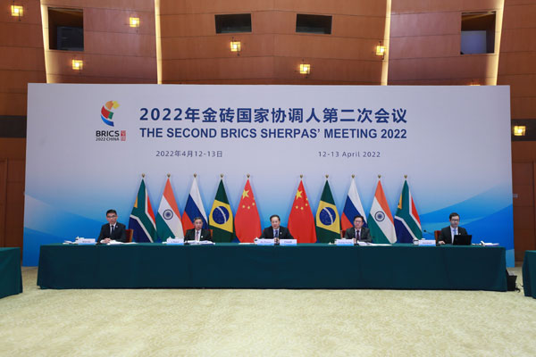 外交部副部长马朝旭主持召开2022年金砖国家协调人第二次会议-3600.jpg